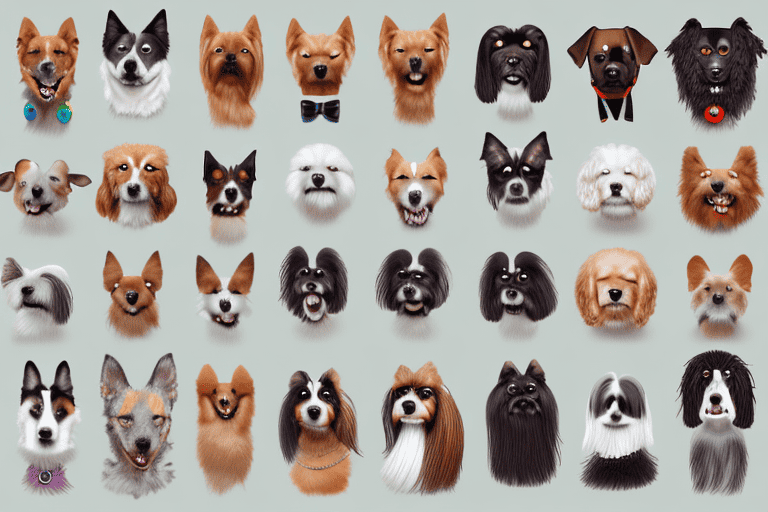 Various distinct dog breeds from around the world