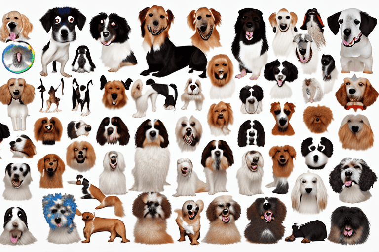 16 different breeds of dogs