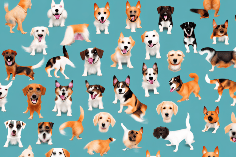 Various mixed breed dogs