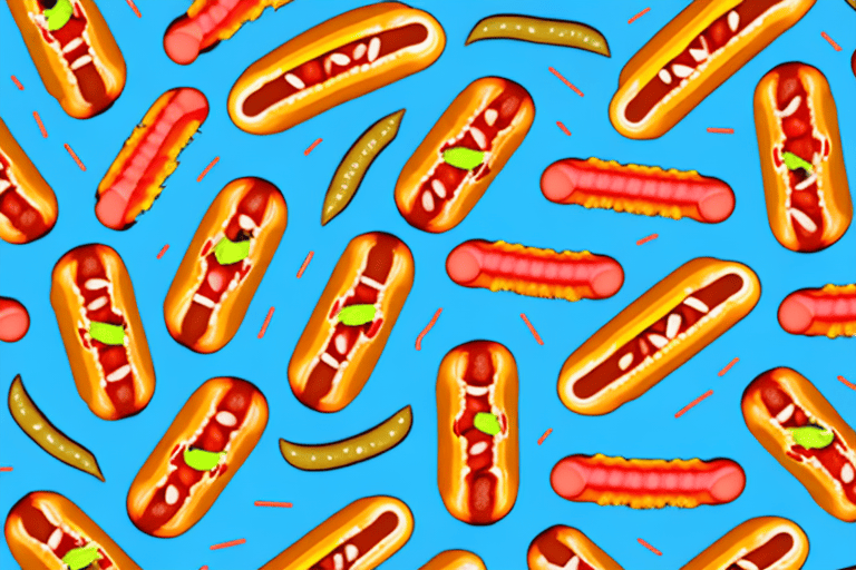 Several different types of hot dogs