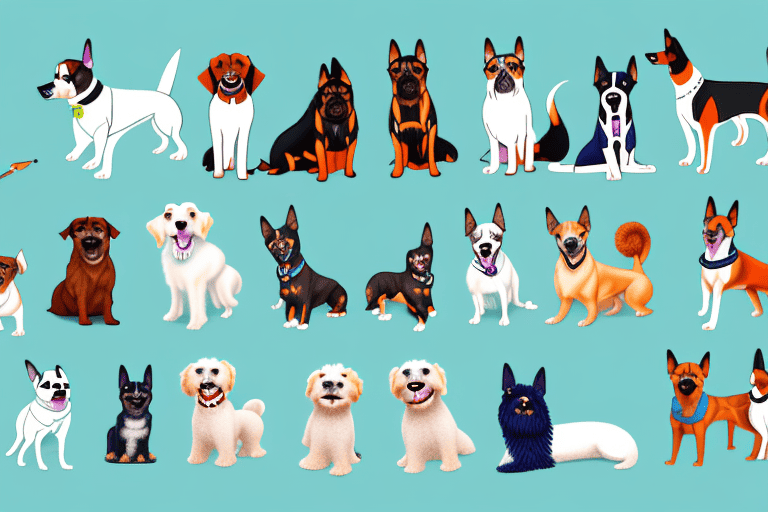 Various types of dogs