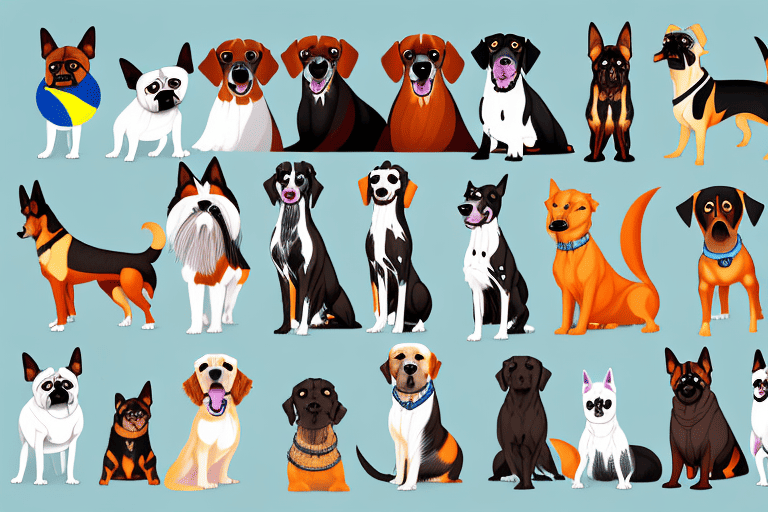 Various types of dogs featured in the colombiana movie