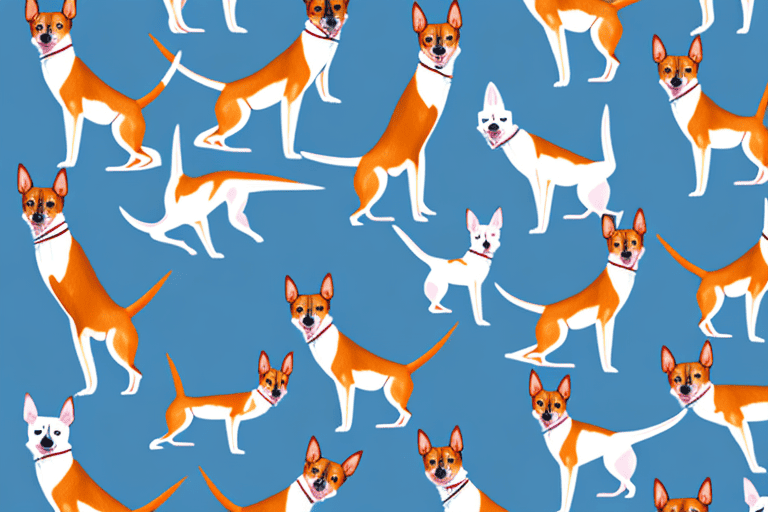 Several distinct types of basenji dogs