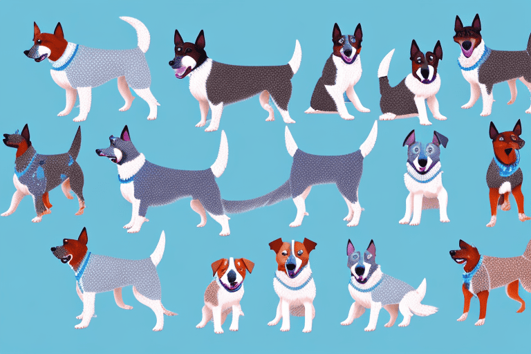 Different types of blue heeler dogs showcasing their distinct features and characteristics