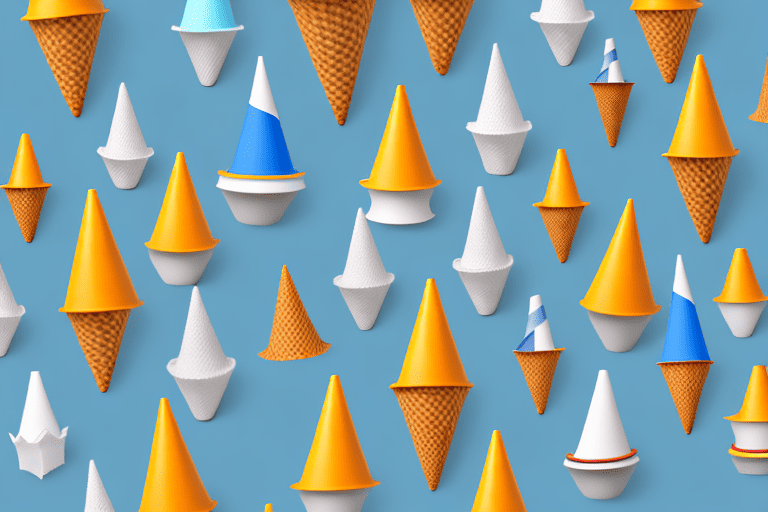 Various types of cones for dogs