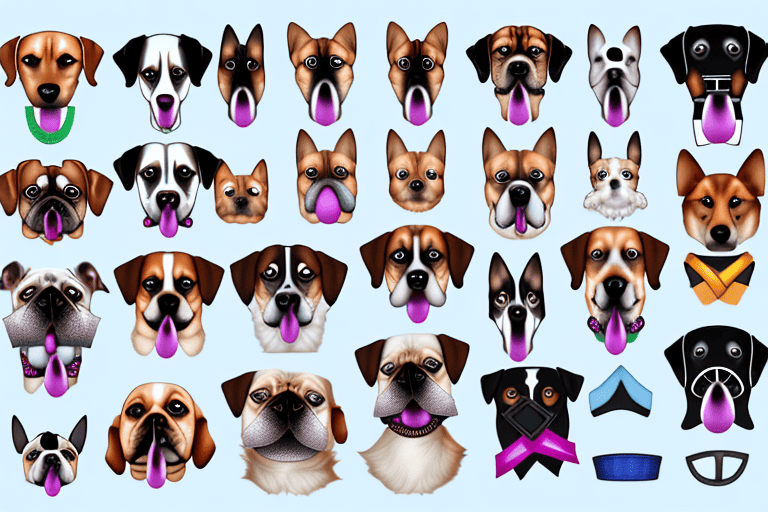 Several different types of dog muzzles