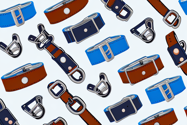 Various types of dog collars