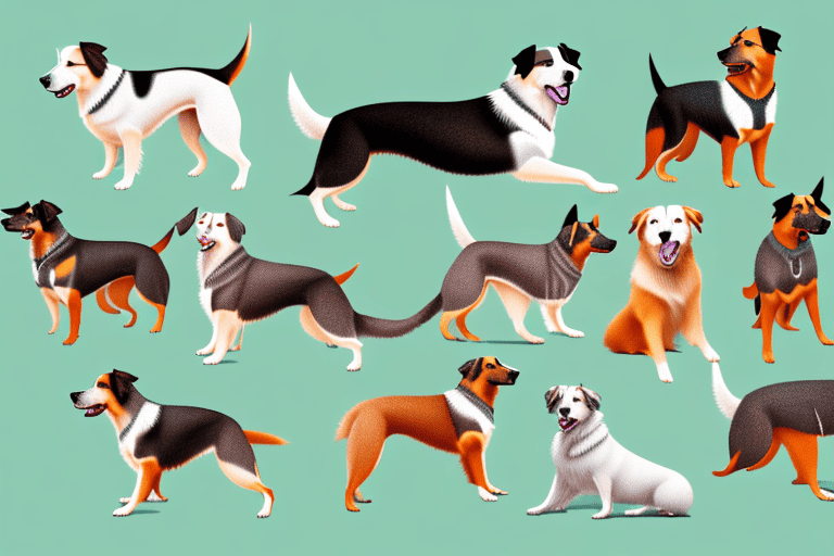 Several distinct australian dog breeds