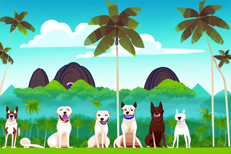 Several diverse types of dogs commonly found in the philippines