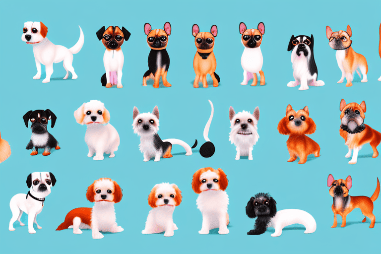 Various types of small dogs