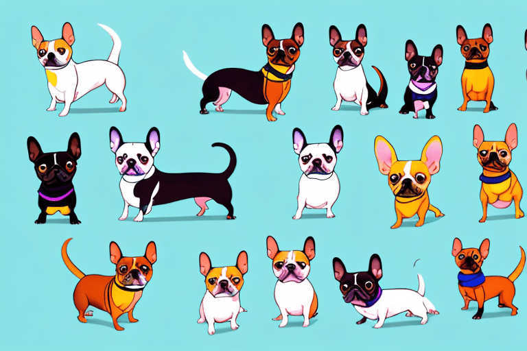 Various small dog breeds such as a chihuahua