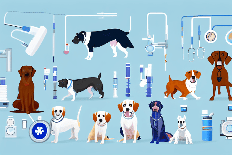 Different breeds of dogs