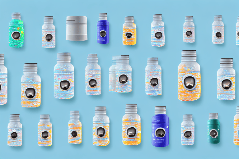 Several different types of insulin bottles distinctly labeled with dog-themed symbols