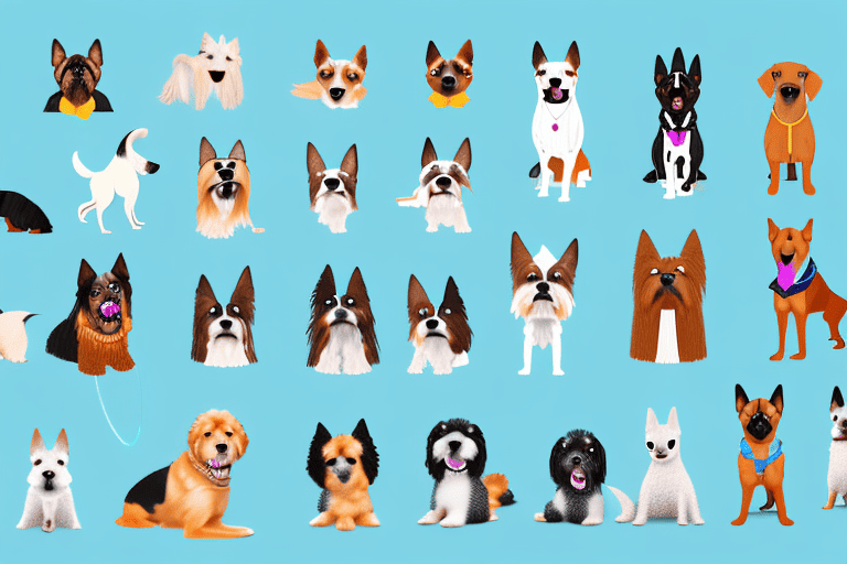Various types of dogs