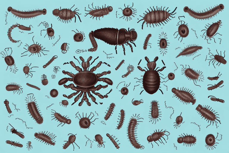 Several different types of parasites commonly found in dogs