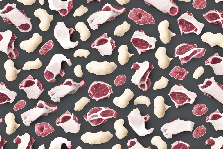 Various raw meaty bones suitable for dogs