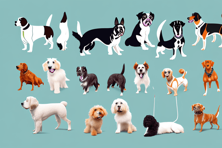 Various breeds of dogs showcasing different types of reactivity