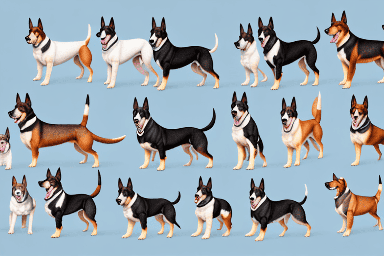 Several distinct types of shepard dogs