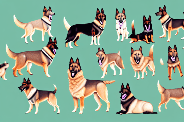 Several distinct breeds of shepherd dogs