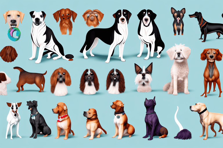 Various distinct dog breeds