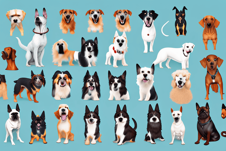 Various dog breeds with an emphasis on the one that is statistically known to bite the most