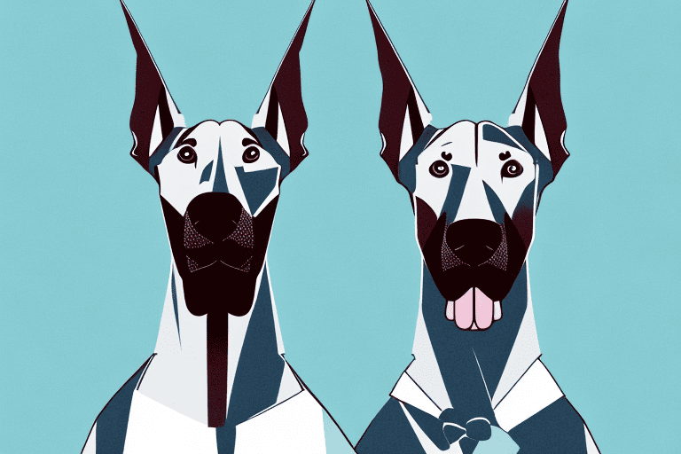 A doberman pinscher