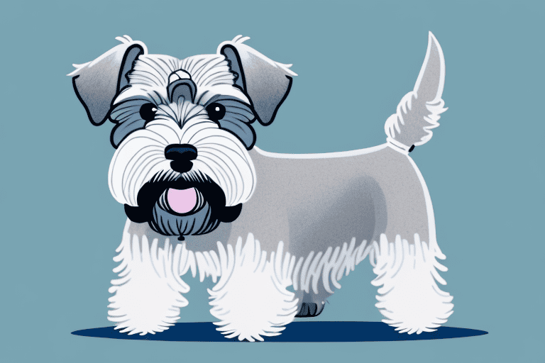 A medium-sized schnauzer