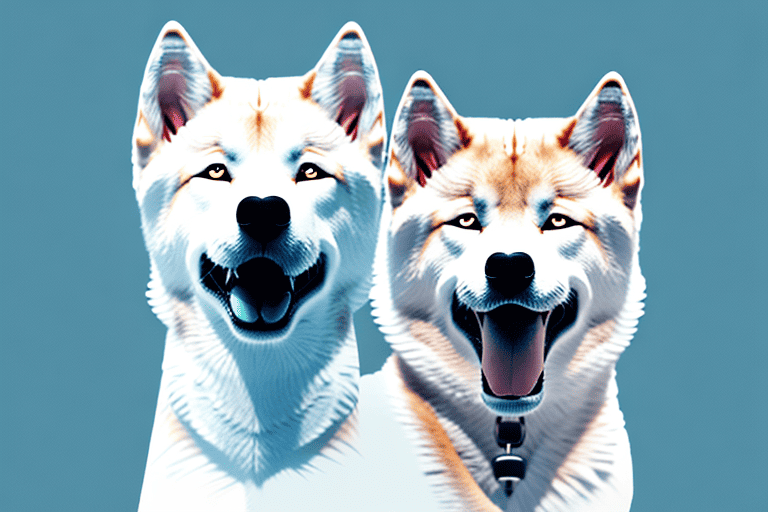 A jindo dog showcasing its distinctive physical traits such as its medium size