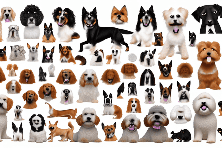 Various types of dogs
