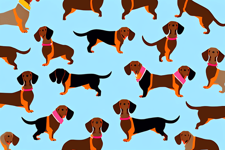 A dachshund in profile