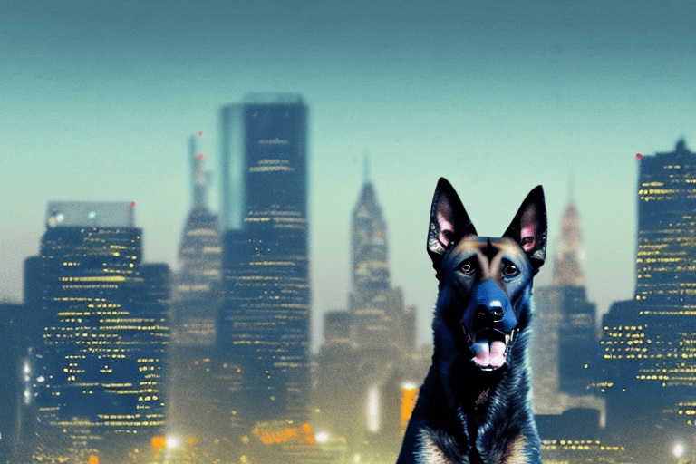 A belgian malinois dog