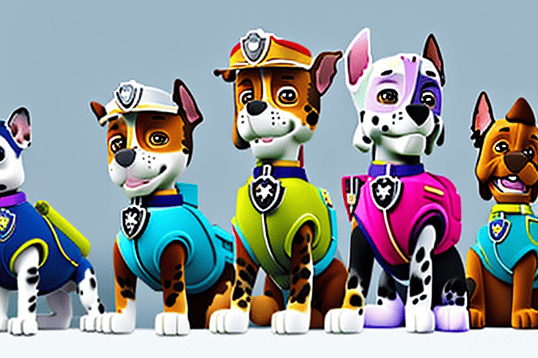 The main paw patrol dogs