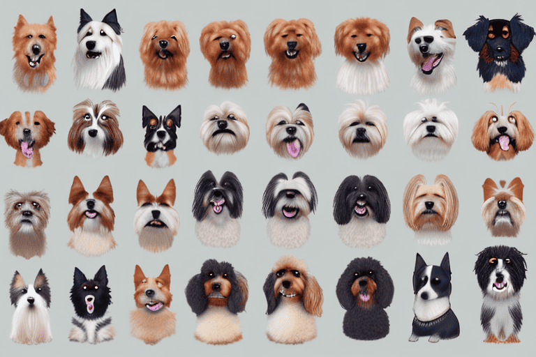 Various breeds of dogs from around the world