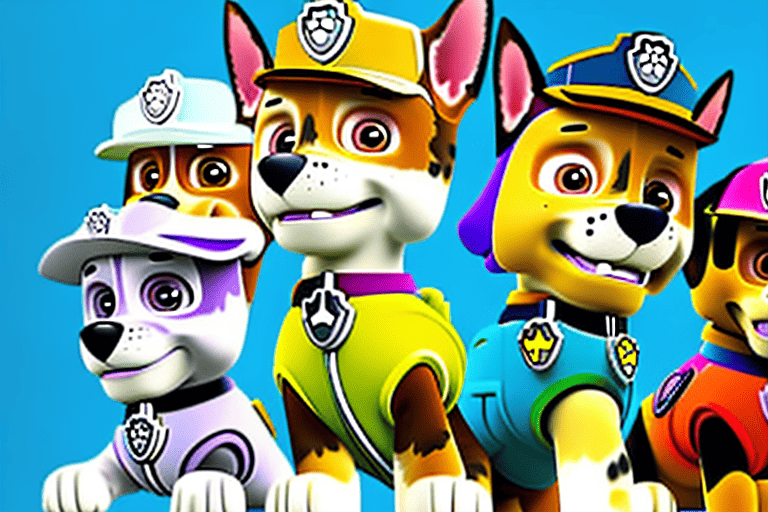 The paw patrol pups