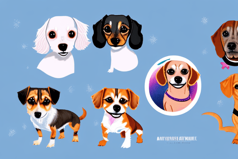Several small and fluffy dogs