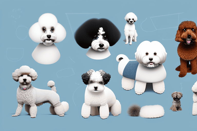 Several different breeds of dogs known for not shedding