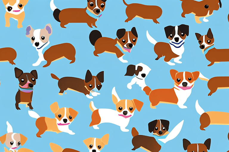 Various small breed dogs such as a chihuahua