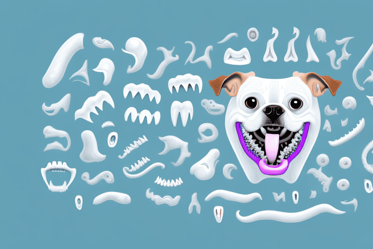 A dog's open mouth showcasing different types of teeth including incisors