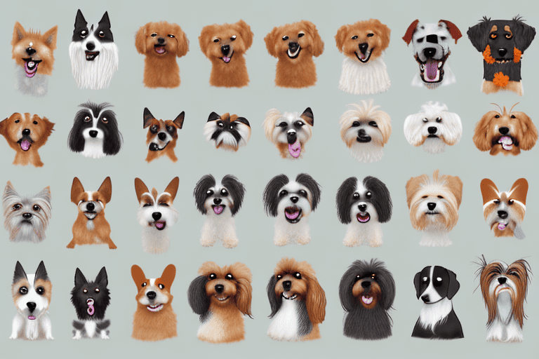Various types of dogs