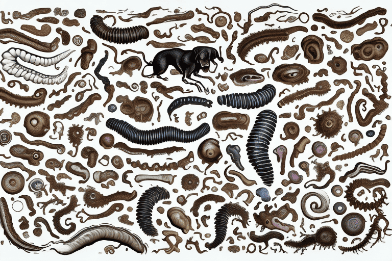Several different types of worms