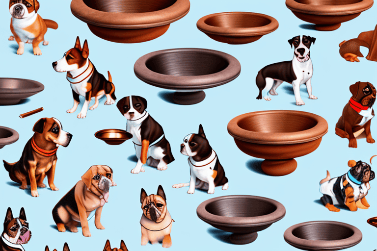 A variety of beans placed in different dog bowls