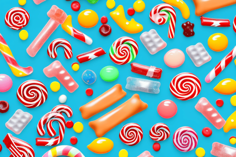 Several different types of candy