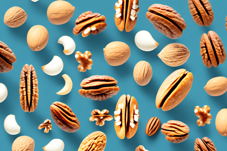 Various types of nuts like almonds