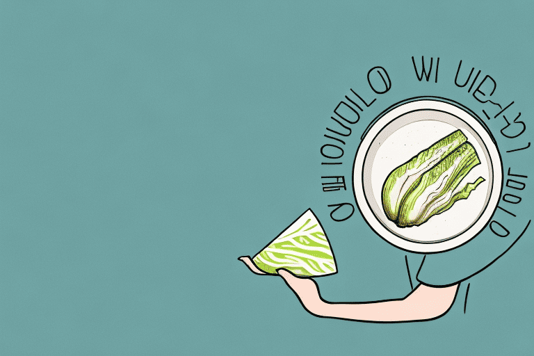 A curious dog looking at a bowl of endive