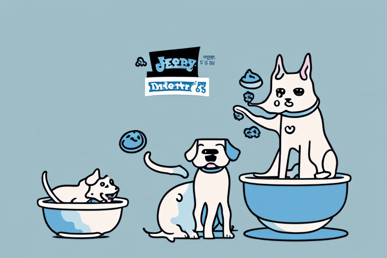 A curious cat looking longingly at a bowl of ben and jerry's dog ice cream