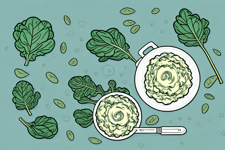 A curious dog sitting next to a bowl of spinach artichoke dip
