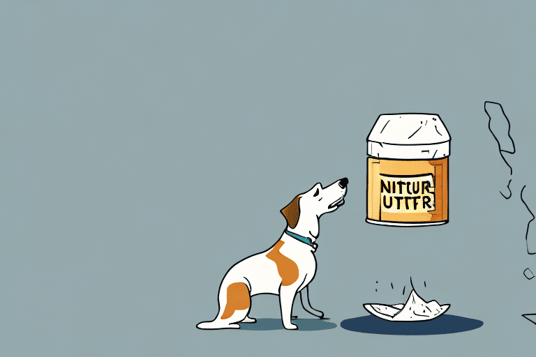 A curious dog sniffing a pile of nutter butters on a table