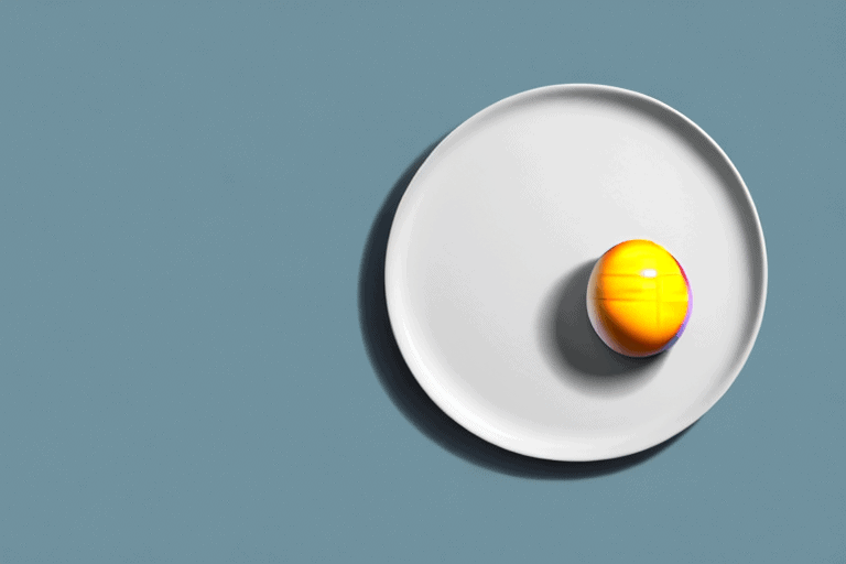 A curious dog sniffing a quail egg shell on a plate