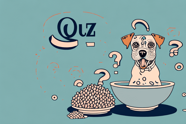 A curious dog sitting in front of a bowl filled with raw gizzards