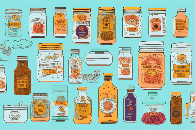 A variety of fermented foods like sauerkraut